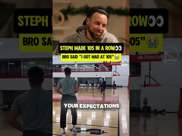Steph GOT MAD at 105 3's in a row😭 (@Complex, @speedymorman, @warriors)