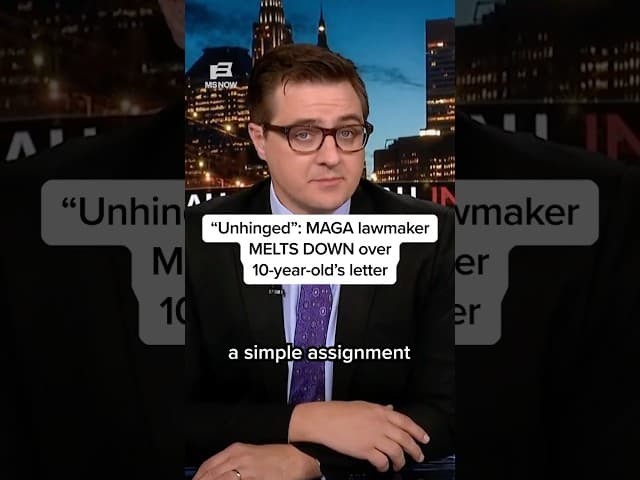 ‘Unhinged’: MAGA lawmaker MELTS DOWN over 10-year-old’s letter