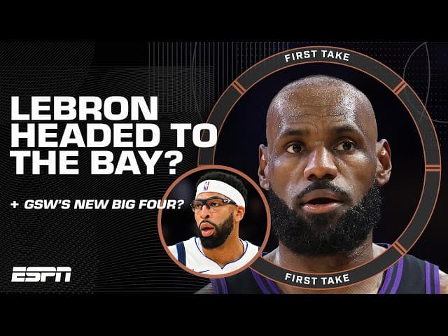 LeBron and AD on THE WARRIORS?! 👀 Shams says Golden State is LOCKED IN on the duo🔒 | First Take