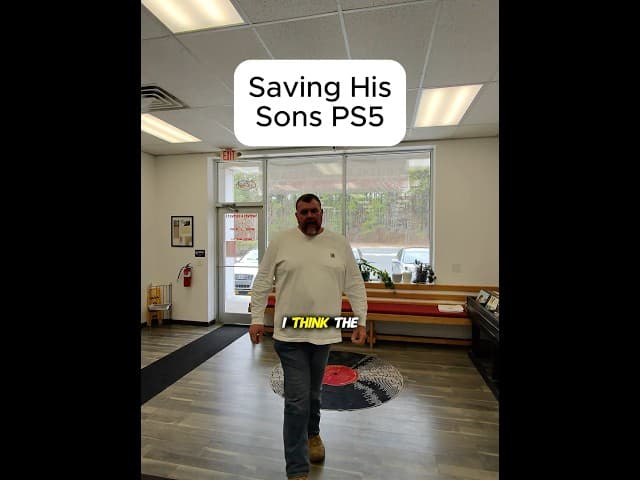 SAVING HIS SONS PS5!! #brokenfix #smartphone #repair #problemfix #cellphone #mobilephone