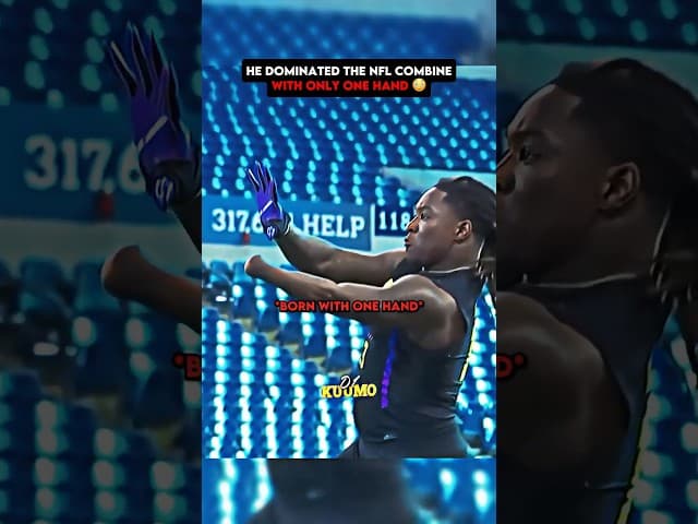 He single handedly dominated the NFL Combine😳☠️ #shorts #nfl