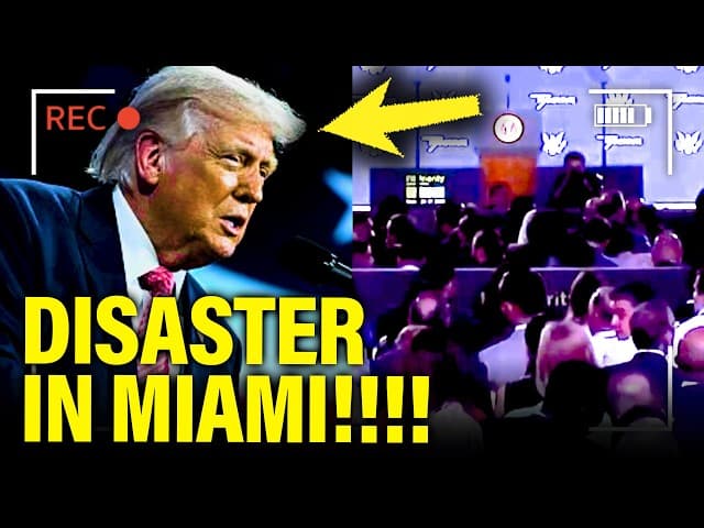 Trump gives DISASTER SPEECH on WAR to TINY CROWD!!!