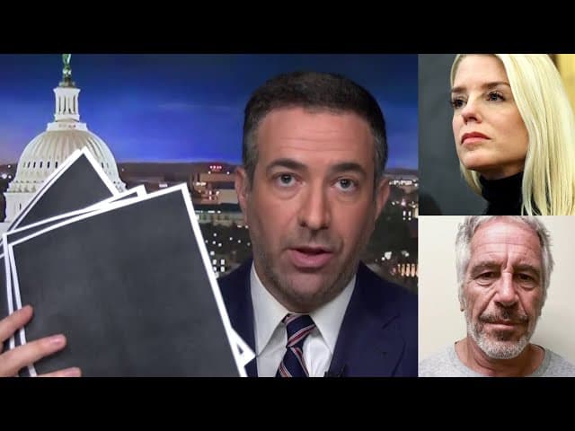 EPSTEIN FILES BOMB GOES OFF! Melber on new docs, pics, REDACTIONS, Dems' PLAN TO SUE & Bondi's shame