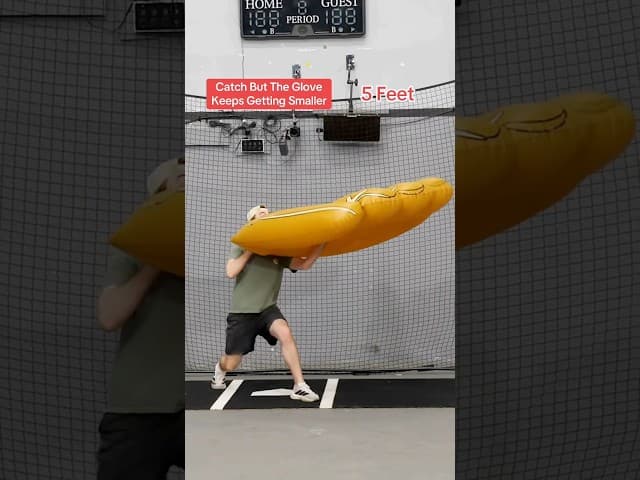Catch But The Glove Keeps Getting Smaller