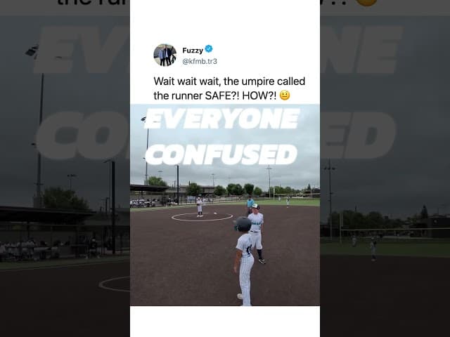 umpire DID NOT know the rules 🤨