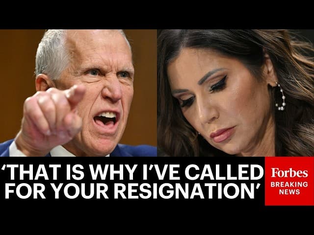 ABSOLUTELY BRUTAL: Thom Tillis Tells Kristi Noem To Her Face Why He Is Calling For Her Resignation