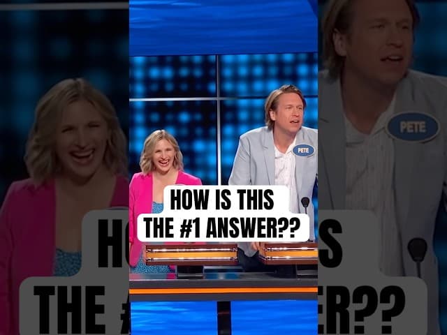 I CAN’T BELIEVE thats the NUMBER ONE ANSWER 🤣 Losing my mind on  Family Feud. #peteholmes