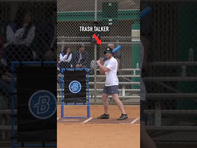 Batter would NOT stop talking