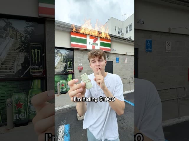 I Hid $1000 at 7 Eleven