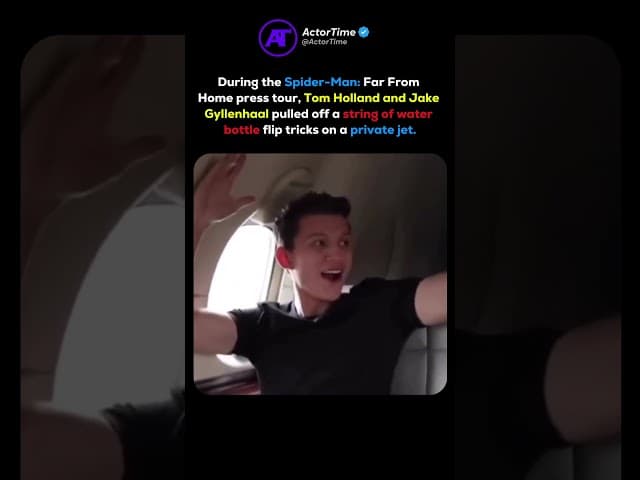 When Tom Holland Mastered Bottle Flipping😲