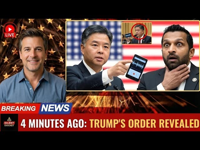 Ted Lieu Plays SECRET Recording — Trump Told Me To Bury It — Patel FREEZES For 38 Seconds