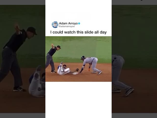 Smooth slide 😳 #baseball