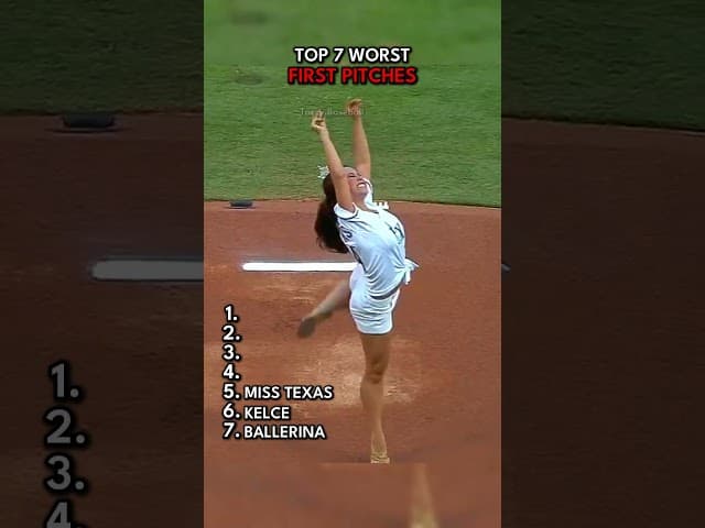 Top 7 Worst First Pitches 😳