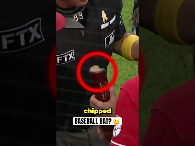 He used an illegal bat and was ok? 🤯