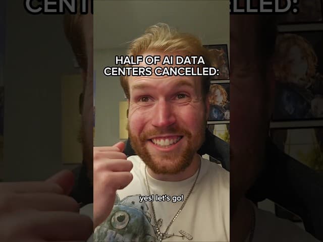 HALF OF AI DATA CENTERS CANCELLED #shorts