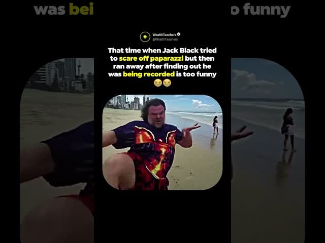 Jack Black's Hilarious Paparazzi Fail