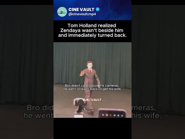 Tom Holland TURNED BACK for Zendaya! 📉😱 | #Shorts