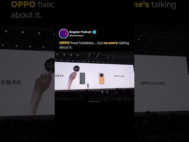 The Crease is GONE on OPPO Find N6 #Shorts #Innovation #Foldable