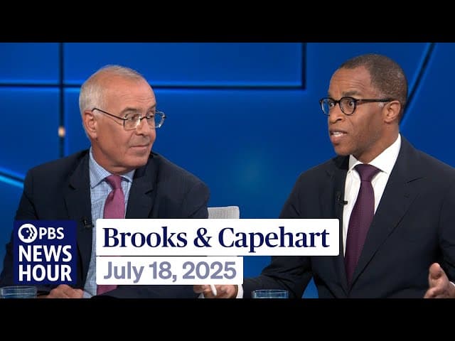 Brooks and Capehart on Trump's Epstein files fallout and public broadcasting funding cuts