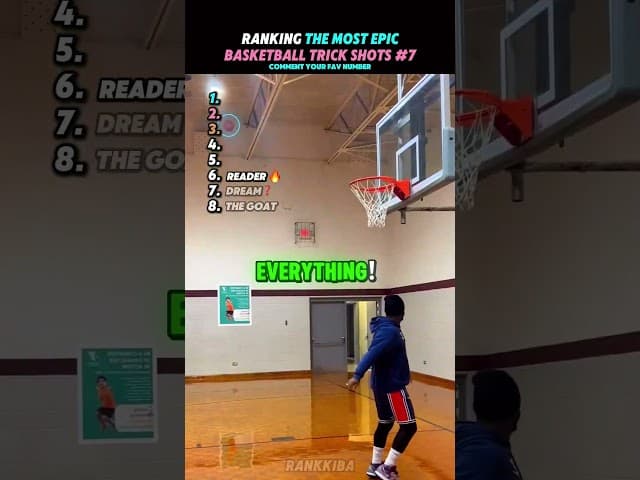 Ranking The Most Epic Basketball Trick Shots Part 7🤩😍🏀