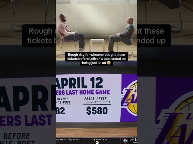 The ticket prices skyrocketed 😳