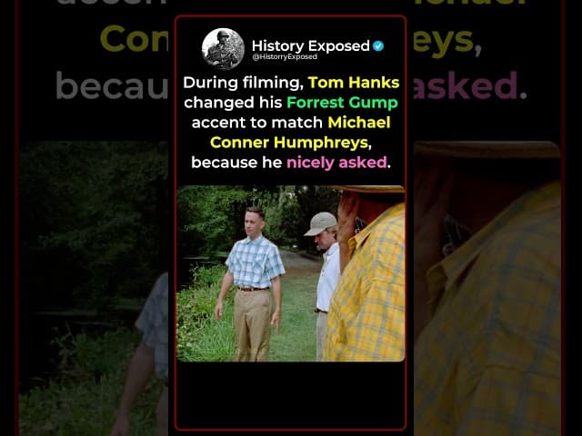 When Tom Hanks Copied a Child's Accent in Forrest Gump 🎬🗣️
