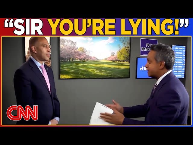 Hakeem Jeffries RAGE QUITS CNN Interview