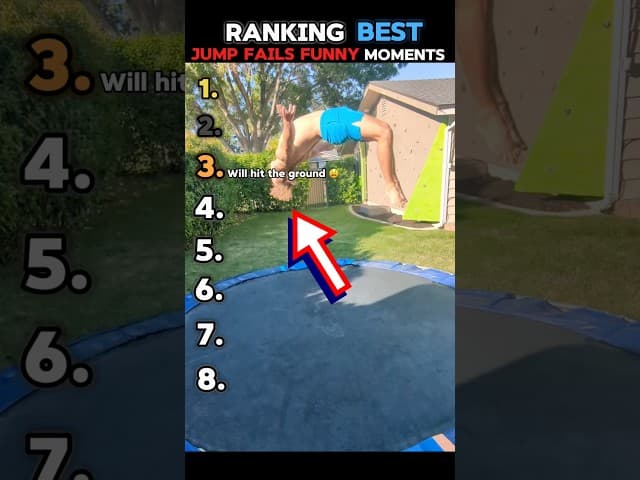 Ranking Best Jump Fails Moments #comedy #funnyvideos #trampoline #trampolinefails #trampolinejumping