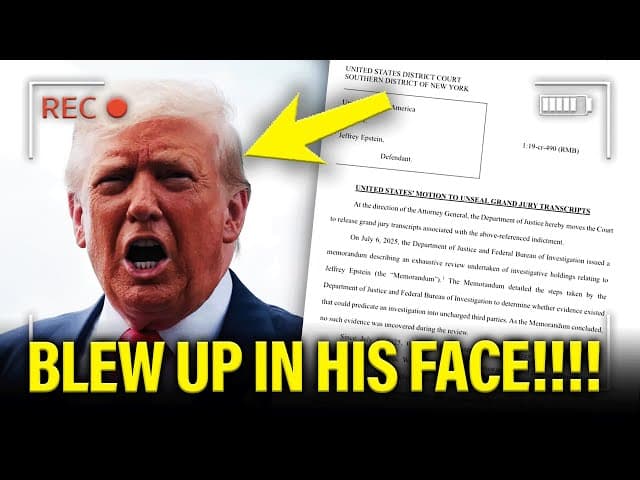 Trump SCREWS HIMSELF with DOJ Request on HIS DARK PAST