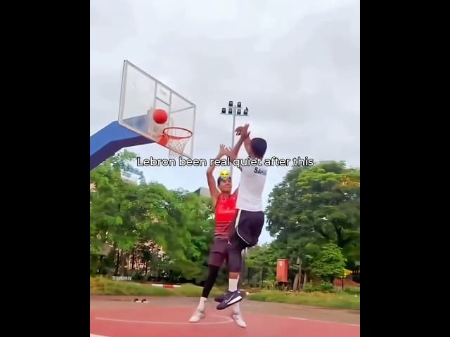 Bro got COOKED 😭 #basketball