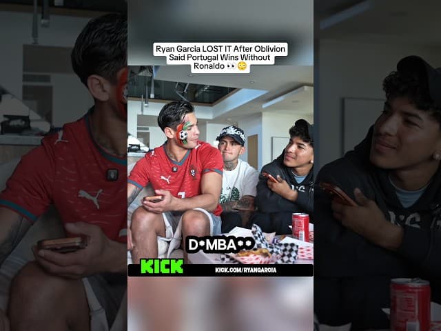 Ryan Garcia LOST IT After Oblivion Said Portugal Wins Without Ronaldo #ryangarcia