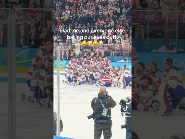 Dylan Larkin & Zach Werenski grabbing Johnny Gaudreau’s kids for the Team USA picture was amazing 🥹