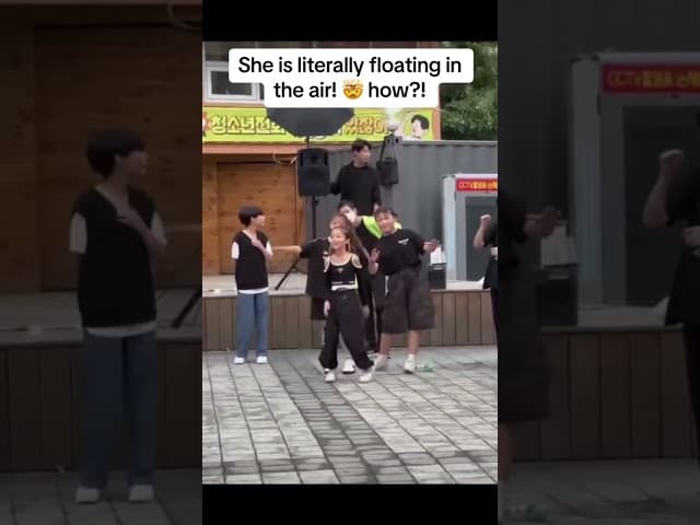 She is literally #floating in the air! How is this #possible?! #moonwalk #dance