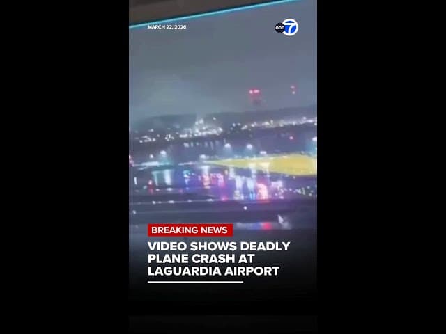 Video shows deadly plane crash at LaGuardia Airport