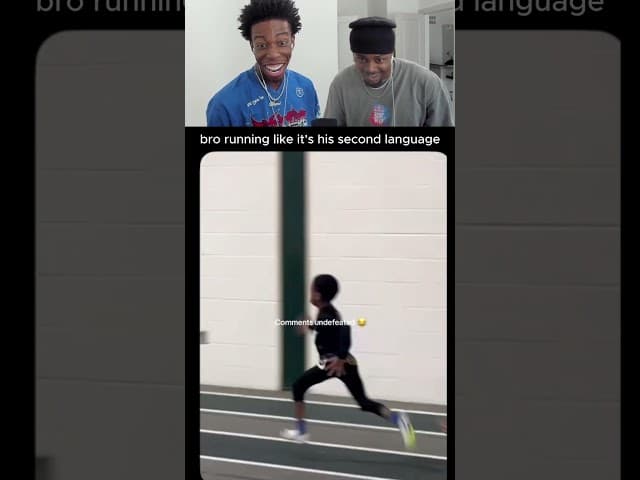why he running like that