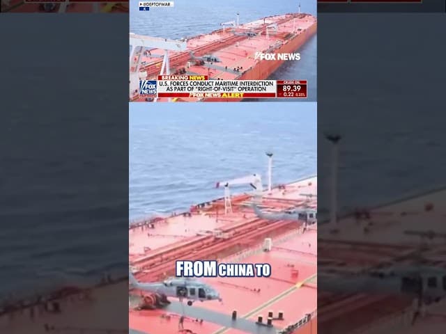 WATCH: US military conducts maritime interdiction, boards vessel