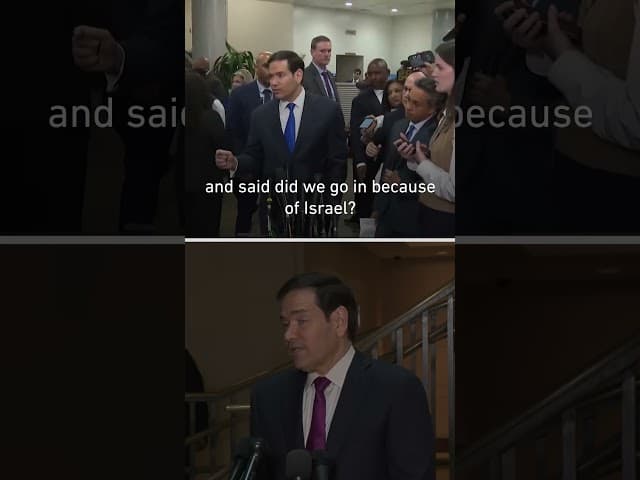 Rubio contradicts himself on remarks about starting Iran war over Israel