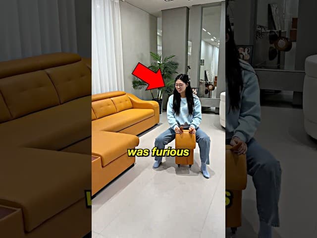 She Bought The Coolest Sofa Ever #shorts