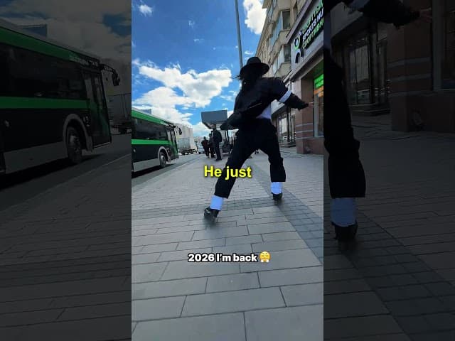 Fake MJ Who Hit A Pole While Moonwalking Is Back 😳