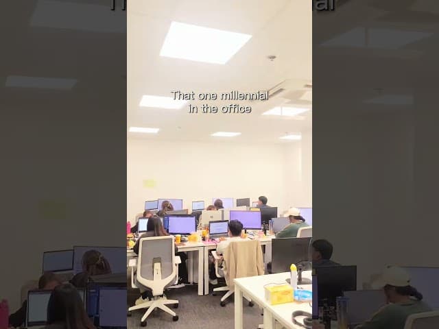 Gen Z working peacefully with low lighting