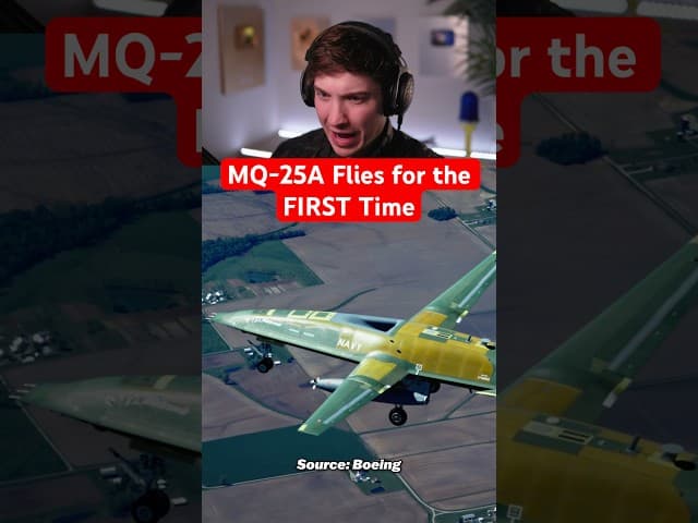 MQ-25A Flies for the FIRST Time!