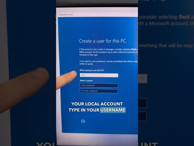 Windows 11 Local Account! #windows #pcbuild #gamingpc #pc #techtips #pcrepair #computerrepair #tech