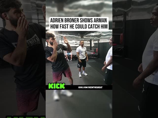 Adrien Broner Shows Arman How Fast He Could Catch Him