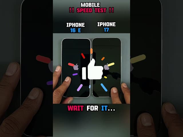 🚀⚡ IPHONE 17E VS IPHONE 17 SPEED TEST!!