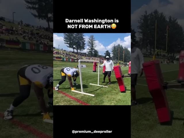 Darnell Washington is a MONSTER😳😱 #nfl #football #strength #strong #pittsburghsteelers #steelers