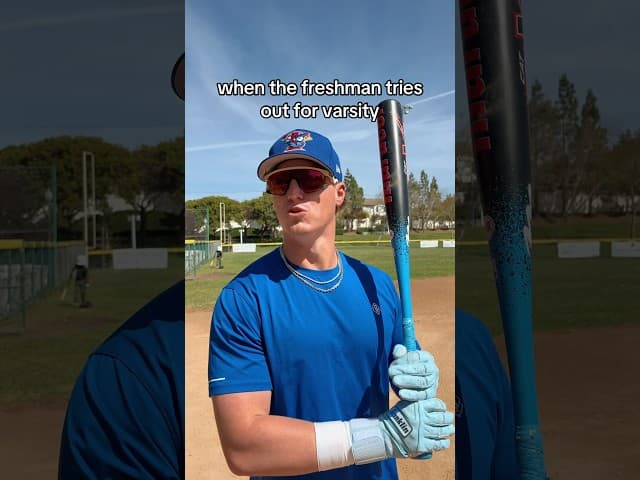 Coach invited him to practice! 😳💀 #freshman #varsity #baseball