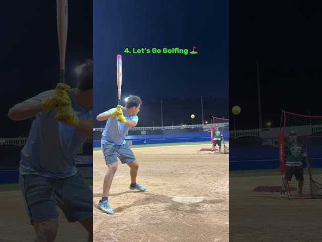 Different ways to get on base! #slowpitchsoftball #baseball #softball #homerun #linedrive