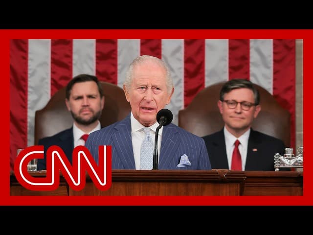 King Charles III addresses Congress