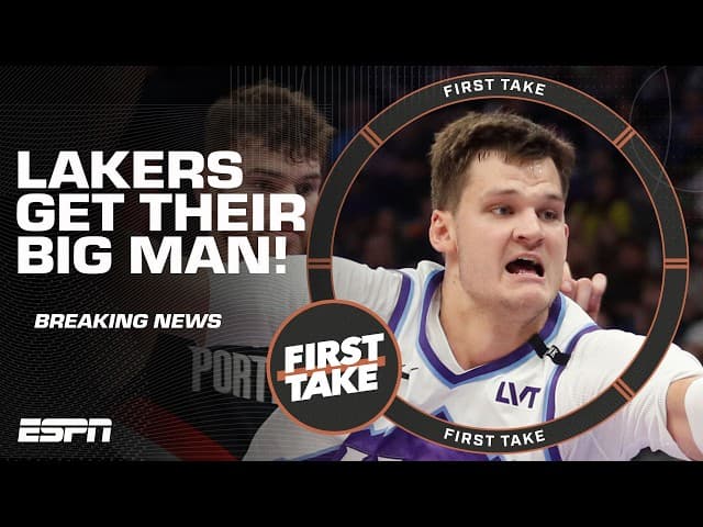 Los Angeles Lakers acquiring Walker Kessler in trade with the Utah Jazz 🚨 | First Take