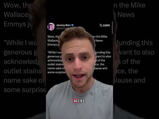 NEWS: Student journalist calls out CBS News in courageous moment.